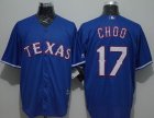 Texas Rangers #17 Shin-Soo Choo Blue New Cool Base Stitched Baseball Jersey