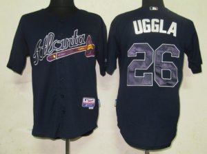 mlb Atlanta Braves #26 Uggla dk,blue