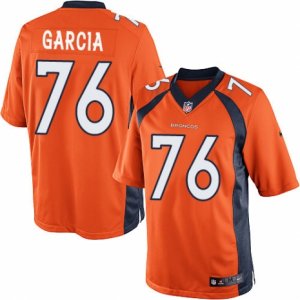 Mens Nike Denver Broncos #76 Max Garcia Limited Orange Team Color NFL Jersey