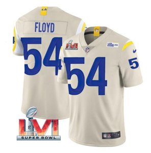 Nike Rams #54 Leonard Floyd Bone 2022 Super Bowl LVI Vapor Limited Jersey