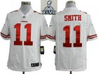 2013 Super Bowl XLVII NEW San Francisco 49ers #11 Smith White (Game NEW)