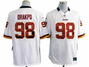 Nike nfl Washington RedSkins #98 Orakpo White Game Jerseys