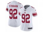 Women Nike New York Giants #92 Michael Strahan Vapor Untouchable Limited White NFL Jersey