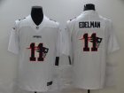 Nike Patriots #11 Julian Edelman White Shadow Logo Limited Jersey