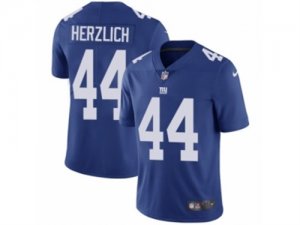 Mens Nike New York Giants #44 Mark Herzlich Vapor Untouchable Limited Royal Blue Team Color NFL Jersey