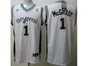 NBA San Antonio Spurs #1 Tracy McGrady white jerseys(Revolution 30)