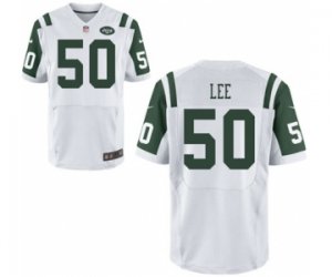 Men\'s Nike New York Jets #50 Darron Lee Elite White NFL Jersey