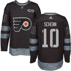 Philadelphia Flyers #10 Brayden Schenn Black 1917-2017 100th Anniversary Stitched NHL Jersey