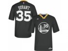 Women Adidas Golden State Warriors #35 Kevin Durant Swingman Black Alternate NBA Jersey