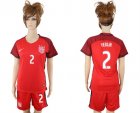2017-18 USA 2 YEDLIN Women Away Soccer Jersey