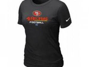 Women San Francisco 49ers Black T-Shirt