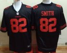 Nike San Francisco 49ers #82 Torrey Smith Black Jerseys(Game)