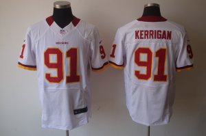 Nike nfl Washington Red Skins #91 Kerrigan White Elite jerseys