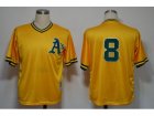 mlb jerseys oakland athletics #8 suzuki m&n yellow