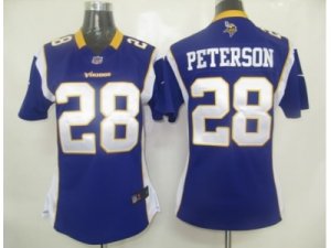 Nike Women Minnesota Vikings #28 Peterson purple