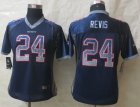 Women Nike New England Patriots #24 Revis Blue Jerseys(Drift Fashion)