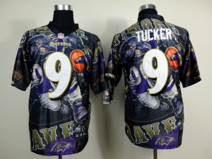 Nike baltimore ravens #9 Tucker camo jerseys[Elite Fanatical version]