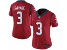Women Nike Houston Texans #3 Tom Savage Vapor Untouchable Limited Red Alternate NFL Jersey