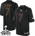 Nike Denver Broncos #7 John Elway Black Super Bowl XLVIII NFL Impact Limited Jersey