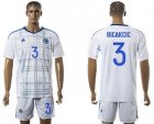 Bosnia Herzegovina #3 Bicakcic Away Soccer Country Jersey