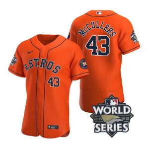 Astros #43 Lance Mccullers Orange Nike 2022 World Series Flexbase Jersey