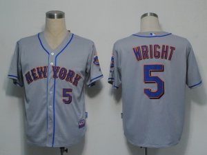 MLB New York Mets #5 Wright Grey[Cool Base]