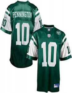 nfl new york jets #10 chad penningt green