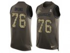 Mens Nike Los Angeles Chargers #76 Russell Okung Limited Green Salute to Service Tank Top NFL Jersey