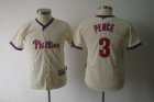 youth mlb philadelphia phillies #3 pence Cream