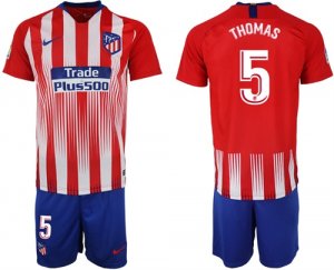 2018-19 Atletico Madrid 5 THOMAS Home Soccer Jersey