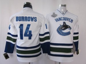 youth nhl vancouver canucks #14 burrows white[2011 stanley cup]