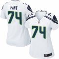 Women's Nike Seattle Seahawks #74 George Fant Limited White NFL Jersey