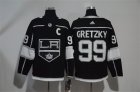 Kings #99 Wayne Gretzky Black Adidas Jersey