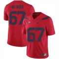 Arizona Wildcats 67 Gerhard De Beer Red College Football Jersey