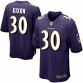 Mens Nike Baltimore Ravens #30 Kenneth Dixon Game Purple Team Color NFL Jersey