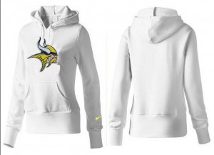 Women Minnesota Vikings Logo Pullover Hoodie-029