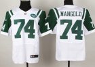 Nike NFL New York Jets #74 Nick Mangold White elite Jerseys