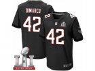 Mens Nike Atlanta Falcons #42 Patrick DiMarco Elite Black Alternate Super Bowl LI 51 NFL Jersey