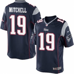 Mens Nike New England Patriots #19 Malcolm Mitchell Limited Navy Blue Team Color NFL Jersey