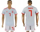 Spain 7 MORATA Away 2018 FIFA World Cup Soccer Jersey