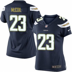 Women\'s Nike San Diego Chargers #23 Dexter McCoil Limited Navy Blue Team Color NFL Jersey