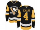 Mens Adidas Pittsburgh Penguins #4 Justin Schultz Authentic Black Home NHL Jersey