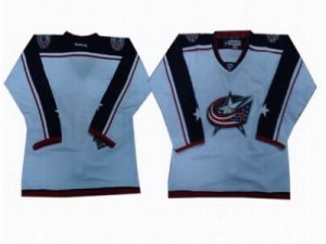 nhl Columbus Blue Jackets blank white jerseys