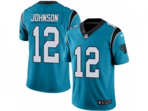 Men\'s Nike Carolina Panthers #12 Charles Johnson Limited Blue Rush NFL Jersey