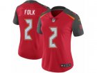 Women Nike Tampa Bay Buccaneers #2 Nick Folk Red Team Color Vapor Untouchable Limited Player NFL Jersey