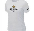 Women New Orleans Sains White T-Shirt