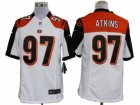 Nike NFL Cincinnati Bengals #97 Geno Atkins White Jerseys(Limited)