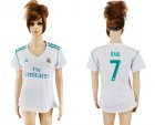 2017-18 Real Madrid 7 RAUL Home Women Soccer Jersey
