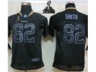 2013 Nike Super Bowl XLVII NFL Youth Baltimore Ravens #82 Torrey Smith Black Jerseys(Lights Out Elite)
