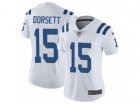 Women Nike Indianapolis Colts #15 Phillip Dorsett Vapor Untouchable Limited White NFL Jersey
